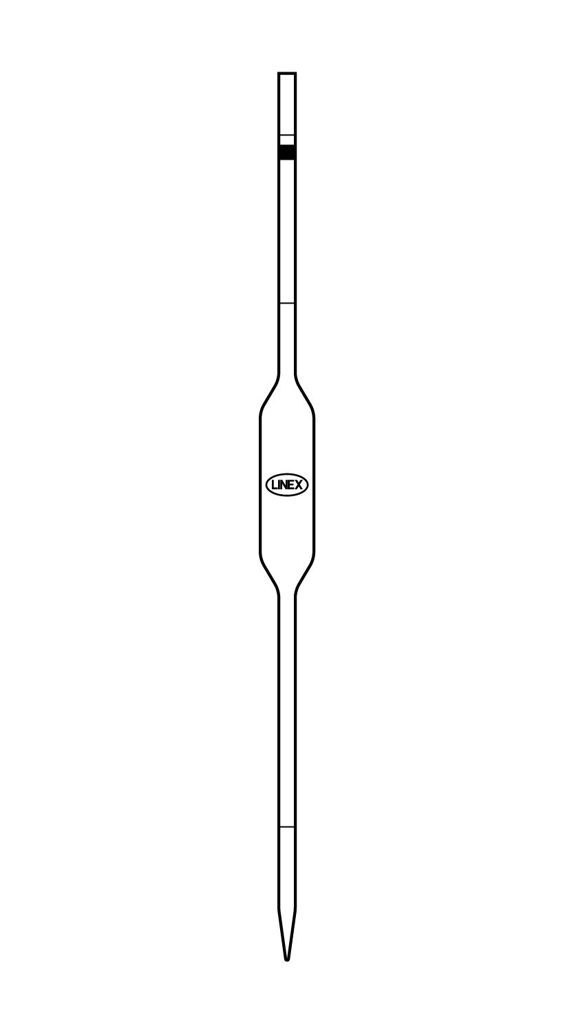 Pipette en verre 15 cm D 1,5 cm (12 st.) - Bloemschikken